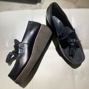 Clarks Platform Loafers
